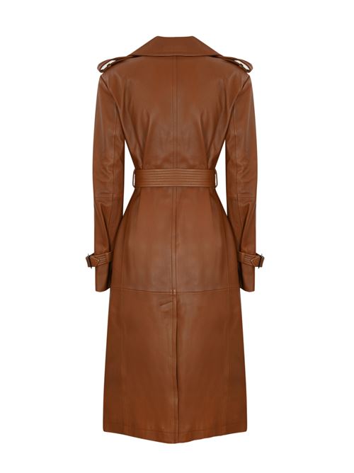 Trench in nappa Mangiaro Cuoio MAX MARA STUDIO | 2426476011600002